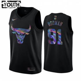 Dječji NBA Dres Chicago Bulls Dennis Rodman 91 Iridescent HWC Collection Swingman